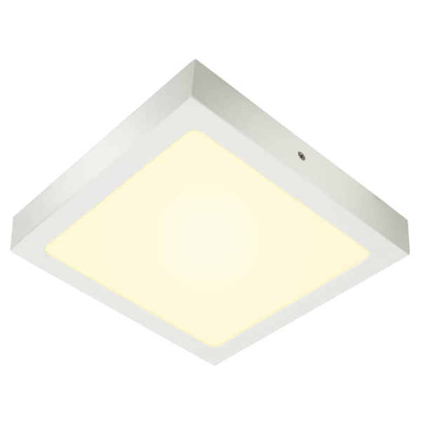 Senser 24, applique et plafonnier intérieur, carré, blanc mat, led, 14,6w, 3000k, variable triac