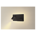 Somnila spot, applique intérieure, liseuse, version droite, noir, led, 13w, 3000k, avec port usb