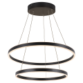 One double, suspension intérieure, up/down, noir, led, 55w, 3000/4000k, interrupteur cct, variable dali