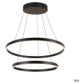 One double, suspension intérieure, up/down, noir, led, 55w, 3000/4000k, interrupteur cct, variable dali