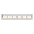 Milandos 6, encastré de plafond intérieur, blanc, led, 12w, 2700k