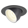 Numinos® gimble xs, encastré de plafond intérieur, 40°, noir/blanc, led, 7w, 4000k