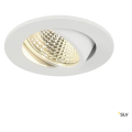 NEW TRIA LED 3W DL ROND KIT, encastré, blanc mat, 3W, 38°, 3000K