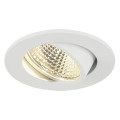 NEW TRIA LED 3W DL ROND KIT, encastré, blanc mat, 3W, 38°, 3000K