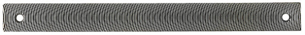 Lime fraisée de taille standard - forme de la denture en courbe - longueur 350 mm