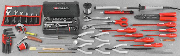 Sélection d outillage métrique de 65 outils