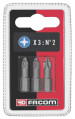Jeu de 3 embouts 1/4" - 25 mm