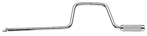 Vilebrequin 3/8" manche métallique