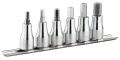 Jeu de douilles tournevis 3/8" pour vis 6 pans creux sur rack
