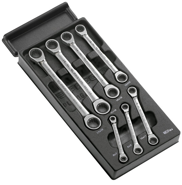 Module de 7 clés polygonales  - 12 pans métriques