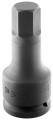 Douille tournevis impact 3/4" pour vis 6 pans creux métrique