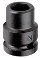 Douille impact 1/2" 6 pans courte métrique de 20