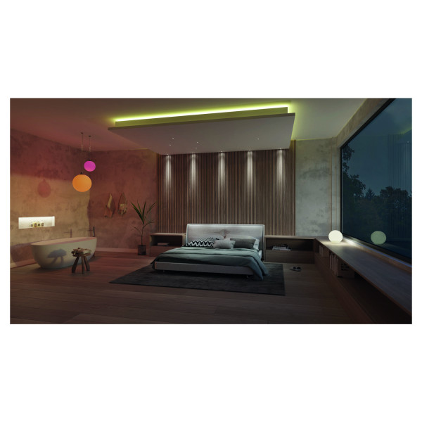 Easy-install slim led, encastré de plafond intérieur, rond, alu brossé, led, 6,2w, 3000k, rt 2012