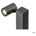 Helia, borne extérieure, simple, anthracite, led, 8w, 3000k, ip55, variable triac