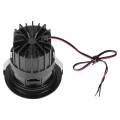 Horn magna, encastré de plafond ou mural intérieur, noir, led, 7,7w, 3000k