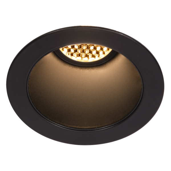 Horn magna, encastré de plafond ou mural intérieur, noir, led, 7,7w, 3000k