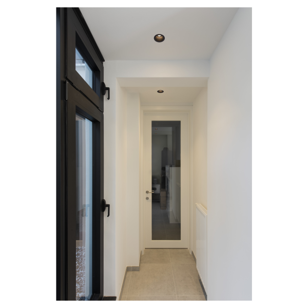 Horn magna, encastré de plafond ou mural intérieur, noir, led, 7,7w, 3000k