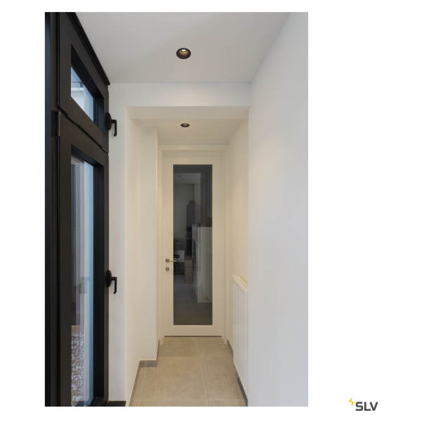 Horn magna, encastré de plafond ou mural intérieur, noir, led, 7,7w, 3000k