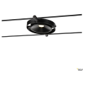Durno, spot pour câble tendu t.b.t. tenseo, intérieur, noir, led, 6w, 2700k