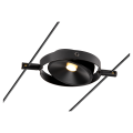Durno, spot pour câble tendu t.b.t. tenseo, intérieur, noir, led, 6w, 2700k