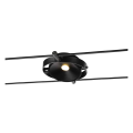 Durno, spot pour câble tendu t.b.t. tenseo, intérieur, noir, led, 6w, 2700k