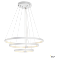 One triple, suspension intérieure, blanc, led, 65w, 3000k/4000k, variable dali