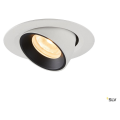 Numinos® gimble xs, encastré de plafond intérieur, 20°, blanc/noir, led, 7w, 3000k