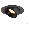 Numinos® gimble m, encastré de plafond intérieur, 40°, noir, led, 17,5w, 3000k