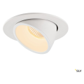 Numinos® gimble l, encastré de plafond intérieur, 55°, blanc, led, 25,4w, 3000k