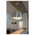 SLV by Declic SOBERBIA 80, suspension, carrée, blanche, LED 54,4W, 2700K