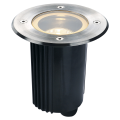 encastré de sol extérieur, rond, inox, GU10/QPAR51, 35W max, IP67, collerette inox 316 Dasar 115