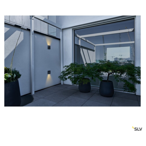 Vilua s, applique extérieure, anthracite, led, 8,3w, 3000k, ip54
