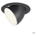 Numinos® gimble xl, encastré de plafond intérieur, 40°, noir/blanc, led, 37,4w, 4000k