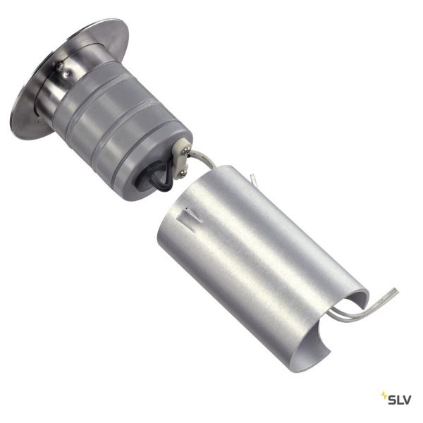 Encastré de sol rond LED Slv Trail-Lite 60 IP65 0,3W 3000K 4lm inox brossé