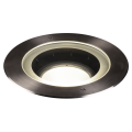 Dasar® 270, encastré de sol extérieur, symétrique, noir, led, 30w, 4000k, ip65/ip67, collerette inox 316