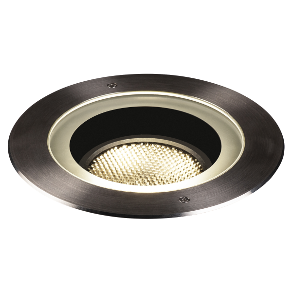 Dasar® 270, encastré de sol extérieur, symétrique, noir, led, 30w, 4000k, ip65/ip67, collerette inox 316
