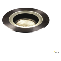 Dasar® 270, encastré de sol extérieur, symétrique, noir, led, 30w, 4000k, ip65/ip67, collerette inox 316