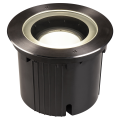 Dasar® 270, encastré de sol extérieur, symétrique, noir, led, 30w, 4000k, ip65/ip67, collerette inox 316