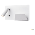 Somnila spot, applique intérieure, liseuse, version droite, blanc, led, 13w, 3000k, avec port usb