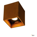 Rusty© up/down, applique extérieure, carré, up/down, rouille, led, 14w, 3000/4000k, interrupteur cct, ip65