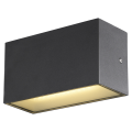 Sitra cube, applique extérieure, m, up/down, anthracite, led, 14w, 3000k/4000k, ip44, cct switch