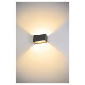 Sitra cube, applique extérieure, m, up/down, anthracite, led, 14w, 3000k/4000k, ip44, cct switch