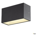 Sitra cube, applique extérieure, m, up/down, anthracite, led, 14w, 3000k/4000k, ip44, cct switch