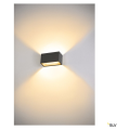 Sitra cube, applique extérieure, m, up/down, anthracite, led, 14w, 3000k/4000k, ip44, cct switch