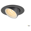 Numinos® gimble xs, encastré de plafond intérieur, 20°, noir/blanc, led, 7w, 3000k