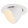 Numinos® gimble l, encastré de plafond intérieur, 40°, blanc, led, 25,4w, 3000k