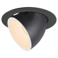 Numinos® gimble xl, encastré de plafond intérieur, 55°, noir/blanc, led, 37,4w, 2700k