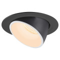 Numinos® gimble xl, encastré de plafond intérieur, 55°, noir/blanc, led, 37,4w, 2700k