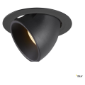 Numinos® gimble xl, encastré de plafond intérieur, 55°, noir, led, 37,4w, 3000k