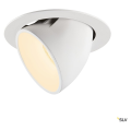 Numinos® gimble xl, encastré de plafond intérieur, 20°, blanc, led, 37,4w, 3000k